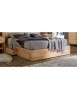 MOBILI 2G - LETTO MATRIMONIALE IN LEGNO MASSELLO DI ABETE 4 CASSETTI