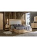 MOBILI 2G - LETTO MATRIMONIALE IN LEGNO MASSELLO DI ABETE 4 CASSETTI