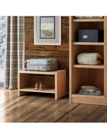 MOBILI 2G - PORTA VALIGIE 1 RIPIANO CORTINA  IN LEGNO MASSELLO DI ABETE