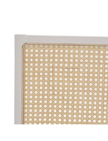 MOBILI 2G - SET 2 SEDIE PAGLIA DI VIENNA IN LEGNO BIANCO SEDUTA LEGNO