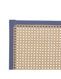 MOBILI 2G - SET 2 SEDIE PAGLIA DI VIENNA IN LEGNO BLU SEDUTA LEGNO