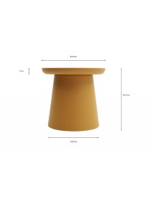 MOBILI 2G - TAVOLINO MODERNO IN POLIPROPILENE GIALLO