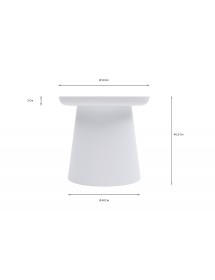 MOBILI 2G - TAVOLINO MODERNO IN POLIPROPILENE BIANCO