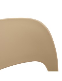 MOBILI 2G - SET 4 SEDIE IN POLIPROPILENE BEIGE IMPILABILE