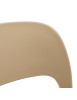 MOBILI 2G - SET 4 SEDIE IN POLIPROPILENE BEIGE IMPILABILE