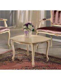 DIVANETTO IMBOTTITO LEGNO AVORIO FREGI ORO 115x51x91