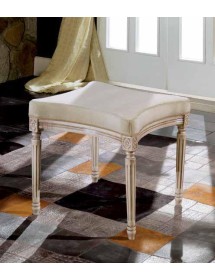 DIVANETTO PANCA IMBOTTITA SHABBY LEGNO CON INTAGLI