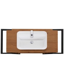 MOBILI 2G - MOBILE BAGNO INDUSTRIAL CORTINA IN LEGNO MASSELLO DI ABETE