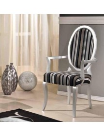 MOBILI 2G - CAPOTAVOLA IMBOTTITO LACCATO ARGENTO IN LEGNO