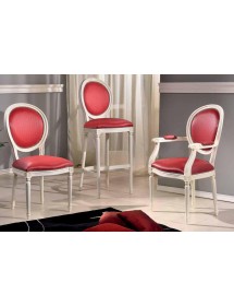 MOBILI 2G - CAPOTAVOLA SHABBY CHIC IMBOTTITO IN LEGNO MASSELLO INTAGLIATA CON FREGI