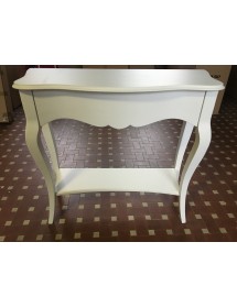 MOBILI 2G - CONSOLLE 1 CASSETTO LACCATO BIANCO MISURE L.101 P.40 H.89