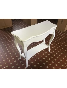 MOBILI 2G - CONSOLLE 1 CASSETTO LACCATO BIANCO MISURE L.101 P.40 H.89