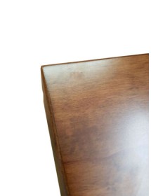 MOBILI 2G - Tavolo rettangolare allungabile legno classico Noce Arte Povera 100 x 70 VISTA PIANO