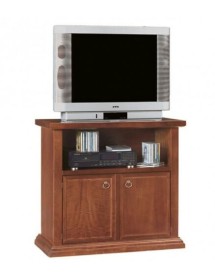MOBILI 2G - Mobile porta TV legno arte povera Tinta Noce 86x38x75 VISTA FRONTALE