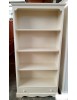 MOBILI 2G - LIBRERIA CLASSICA IN LEGNO BIANCO cm94x36x189H vista frontale