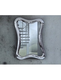 MOBILI 2G - SPECCHIERA MODERNA ONDULATA  75X110 vista frontale