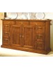 MOBILI 2G - MADIA CREDENZA IN LEGNO MASSELLO 2 ANTE E 9 CASSETTI 160X45X95