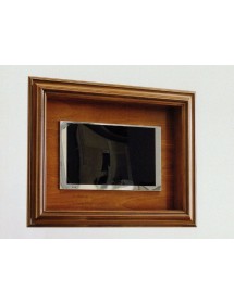 Cornice porta TV in legno a parete bianca o tinta noce
