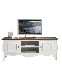 MOBILI 2G - PORTA TV IN LEGNO SHABBY CHIC BICOLORE L.160 P.50 H.61
