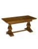 MOBILI 2G - TAVOLO RUSTICO ALLUNGABILE IN LEGNO MASSELLO DI NOCE L.180 P.85 H.78