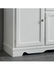 MADIA CREDENZA IN LEGNO MASSELLO 4 PORTE VARI COLORI L.222 P.52 H.108