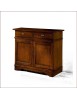 MOBILI 2G - MADIA CREDENZA IN LEGNO MASSELLO 2 ANTE TINTA NOCE L.105 P.52 H.94