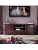 MOBILI 2G - PORTA TV 2 ANTE IN LEGNO SHABBY ROSSO BORDEAUX 181X52X65