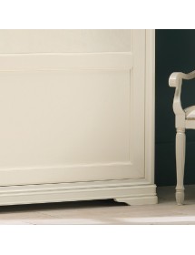 ARMADIO SHABBY 2 ANTE SCORREVOLI IN LEGNO MASSELLO VARI COLORI L.280 P.65 H.250