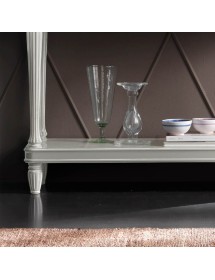 CONSOLLE SHABBY 2 CASSETTI IN LEGNO BIANCO L.120 P.40 H.98