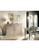MOBILI 2G - MADIA CREDENZA SHABBY IN LEGNO MASSELLO 2 PORTE 2 AVORIO L.124 P.52 H.97