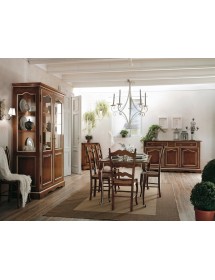 TAVOLO ALLUNGABILE GAMBE A SPILLO LEGNO VARI COLORI L.160 P.90 H.78