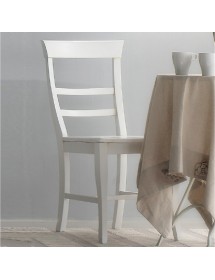 SEDIA LEGNO SHABBY SAGOMATA SEDUTA LEGNO VARI COLORI 46X45X92