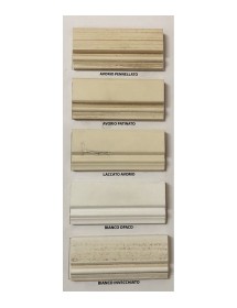 SETTIMANALE CLASSICO 5 CASSETTI IN LEGNO MASSELLO AVORIO L.65 P.42 H.100