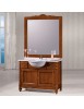 MOBILI 2G - MOBILE BAGNO 108 CM IN LEGNO LAVABO 2 CASSETTI 2 PORTE E SPECCHIO