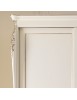 MOBILI 2G - ARMADIO 3 ANTE SCORREVOLI CLASSICO IN LEGNO CON INTAGLIO BIANCO L.260 P.69 H.225 vista frontale