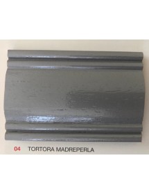 MOBILI 2G - PORTA TV IN LEGNO IN LEGNO SHABBY TORTORA MADREPERLA 182X50X61 (1372) vista frontale