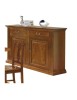MOBILI 2G - CREDENZONE CLASSICO LEGNO 2 PORTE FINITURA BASSANO 177x48x110H VISTA LATERALE