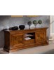 MOBILI 2G - PORTA TV IN LEGNO 2 ANTE SCORREVOLI ARTE POVERA NOCE BASSANO L.169 P.53 H.75 vista laterale