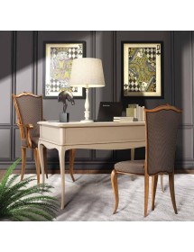 SCRIVANIA CLASSICA IN LEGNO 3 CASSETTI VARI COLORI 130x70x80