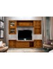 MOBILI 2G - PARETE ATTREZZATA IN LEGNO FINITURA BASSANO 260X65 vista frontale