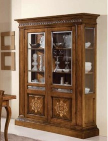 VETRINA ARTE POVERA SOGGIORNO IN LEGNO L.157 x P.49 H.213
