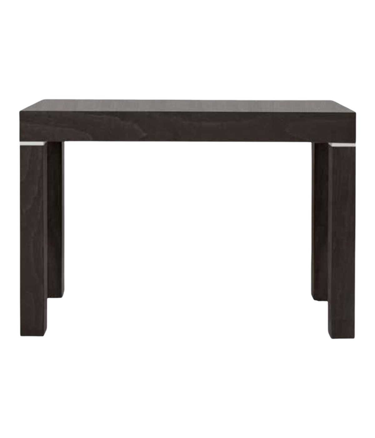 MOBILI 2G - CONSOLLE MODERNA LEGNO WENGE' ALLUNGABILE 90x50 H.75 VISTA LATERALE