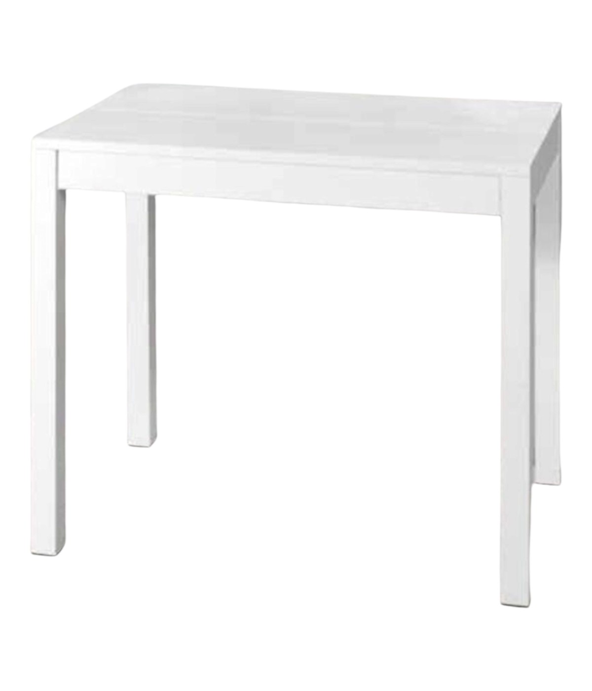 MOBILI 2G - CONSOLLE ALLUNGABILE LAMINATO ROVERE BIANCO/BASAMENTO BIANCO 90X50