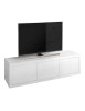 MOBILI 2G - PORTA TV ROVERE LACCATO BIANCO 170X45