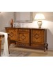 MOBILI 2G - MADIA CREDENZA IN LEGNO DI RADICA 3 PORTE IMPERO BASSANO L.179 P.61 H.92 vista frontale