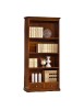 MOBILI 2G - LIBRERIA LEGNO TINTA NOCE ARTE POVERA 88X38X188 vista frontale
