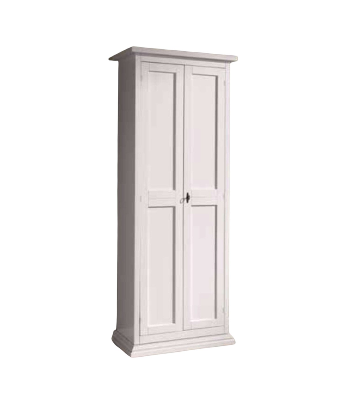 MOBILI 2G - ARMADIETTO SCARPIERA CLASSICA LEGNO BIANCO 77X45X193