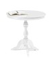 MOBILI 2G - TAVOLINO ROTONDO CLASSICO BIANCO 60 X H.75