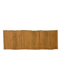 MOBILI 2G - MADIA CREDENZA 3 ANTE BATTENTI IN ROVERE NODATO PIEDINI IN FERRO L.198 P.50 H.81