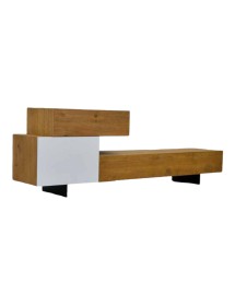 MOBILI 2G - PORTA TV ANTE MODERNO IN LEGNO ROVERE NODATO L.180 P.45 H.76